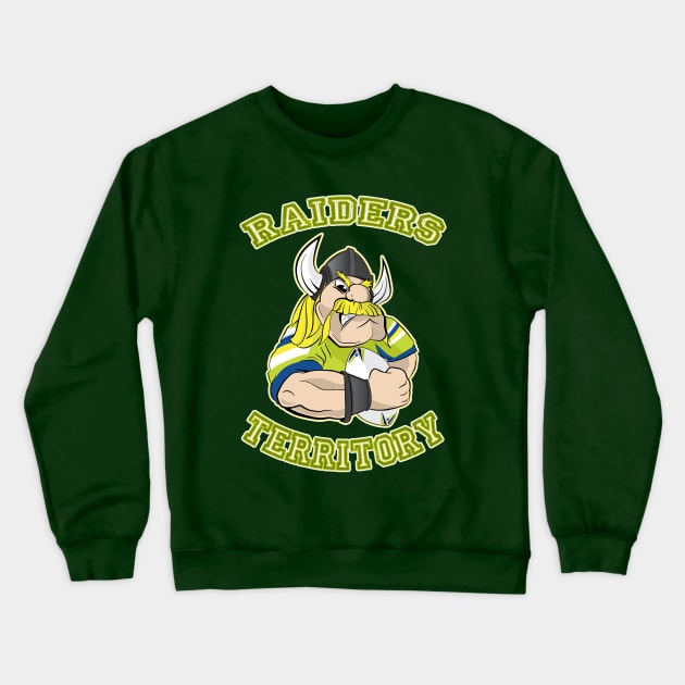 Canberra Raiders - RAIDERS TERRITORY Crewneck Sweatshirt by OG Ballers